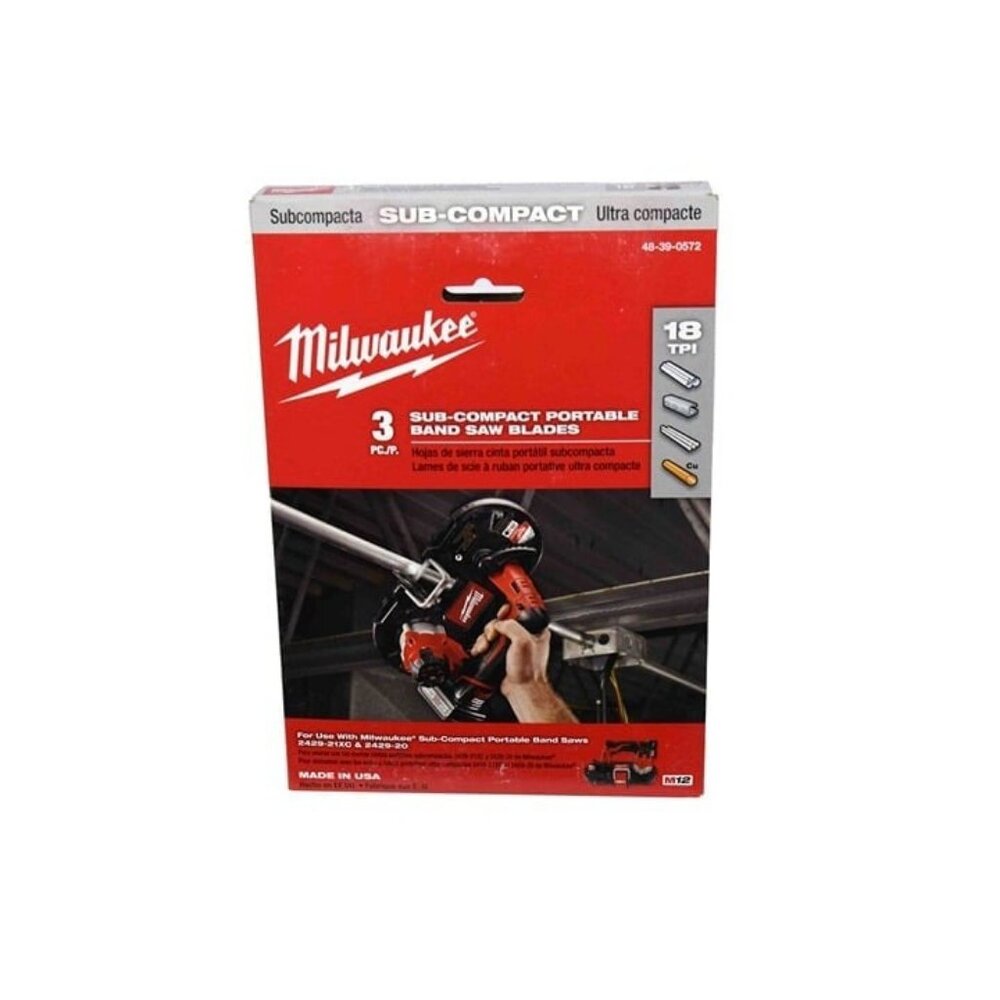 Milwaukee 48-39-0572 18 TPI Sub-Compact Portable Band Saw Blade